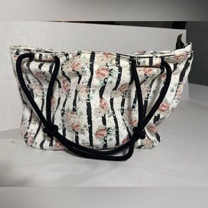 Farmhouse is my Style Spring Summer Multi-color Flower Canvas Tote Bag